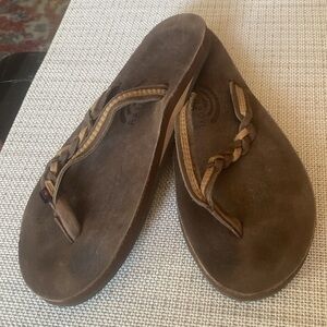 Rainbow Flirty Braidy Sandals, L-XL 9.5-10